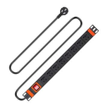 包尔星克 PDU机柜专用电源插座8位，10A，2米 MD8W0020