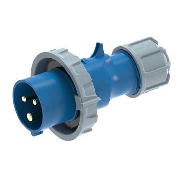 上曼 插头和谐系列 IP67 蓝色 电流：63A 芯数：3 电压：230V MXS3-A336-6