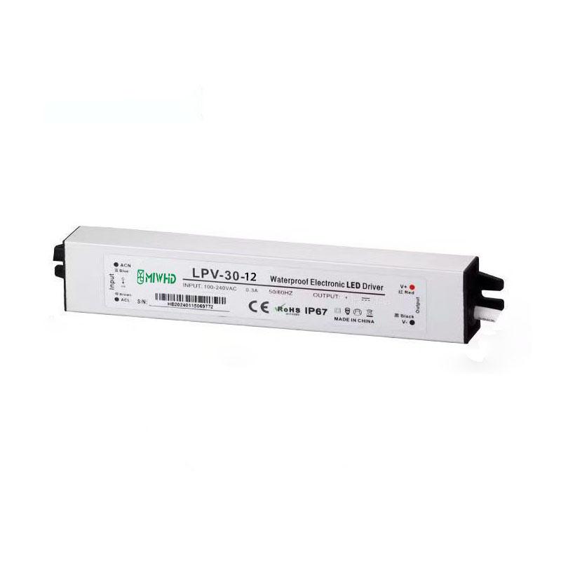 梅兰日兰 LPV-30系列LED防水恒压型开关电源30W 12V 0-2.5A LPV-30-12V