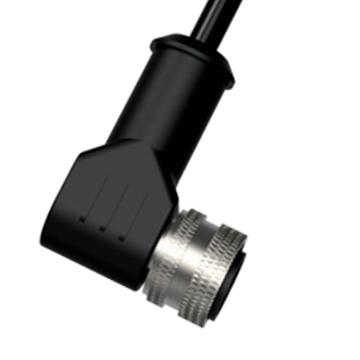 明治 M12连接线M12/4针式接头，L型出线，线长2米，PVC材质 CA12-R4F2C