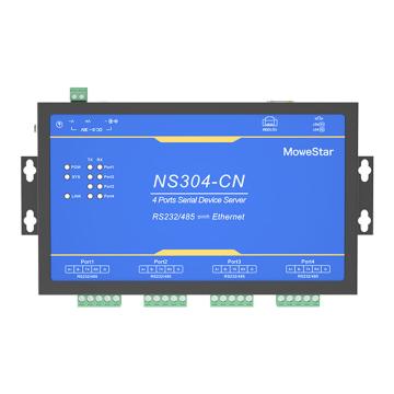 MoweStar 串口服务器（全国产化4路RS485/232转以太网 ） NS304-CN