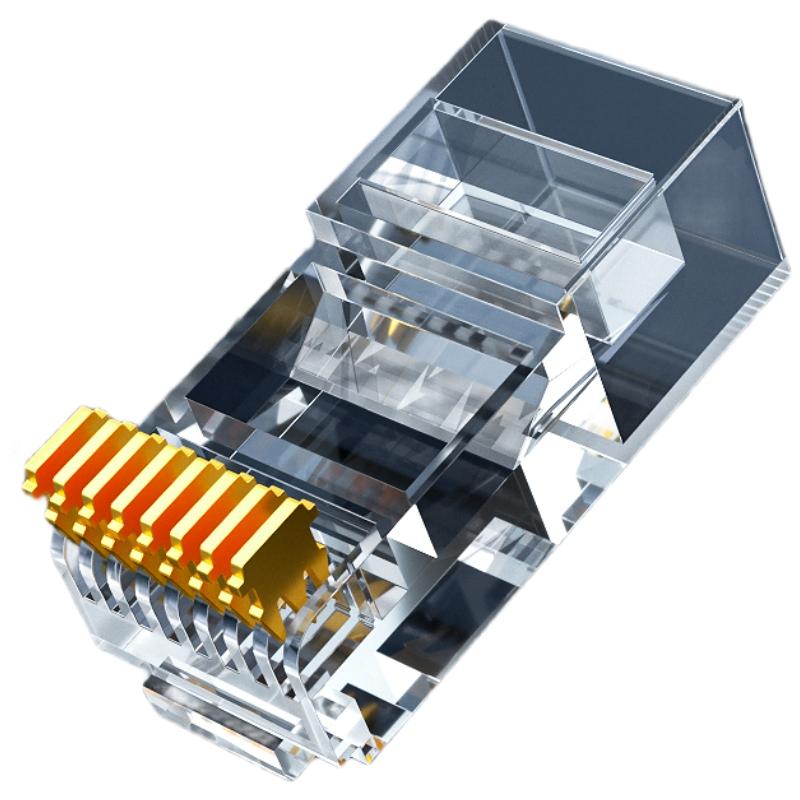 柏森德 超五类水晶头 工程款 10个装 BSD-CAT5-G510