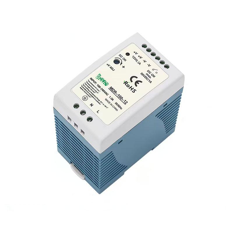 梅兰日兰 MDR-100系列导轨型单组输出开关电源100W 12V 0-8.3A MDR-100-12V
