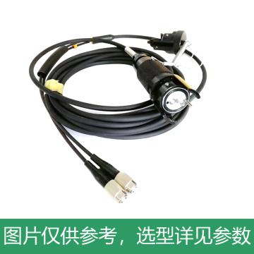 海乐 单模2芯野战光缆室外应急拉练转接线航空接头转FC/SC 10米航空头 2HG1-FC-SY10