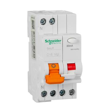 施耐德 EA9C45 漏电保护断路器 1P+N C20A/30mA/A类 MGNEA9C45C2030CA