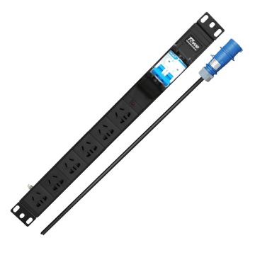 同为 PDU插座配20A漏保，输入32A，6位输出(6位10A)，3米4mm²线 X-PDU/G620DY-3