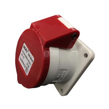WEIPU/威浦 TYP系列暗装直式工业插座4P 16A 400V IP44 红色 5618