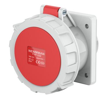 上曼 附加插座领航系列 IP44 红色 电流：32A 芯数：5 电压：400V 3451
