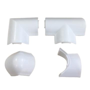 海乐 弧形压线槽转接头20*10mm （三通、平弯、阴角、阳角） 每种2个 JT-H05