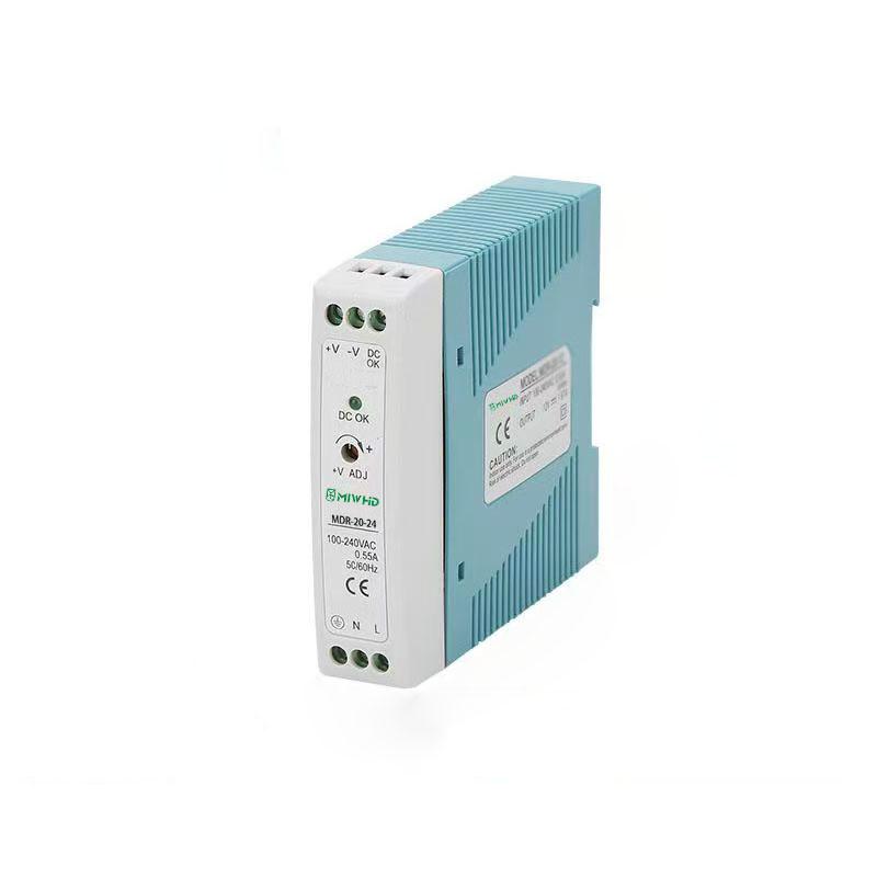 梅兰日兰 MDR-20系列导轨型单组输出开关电源20W 24V 0-1A MDR-20-24V