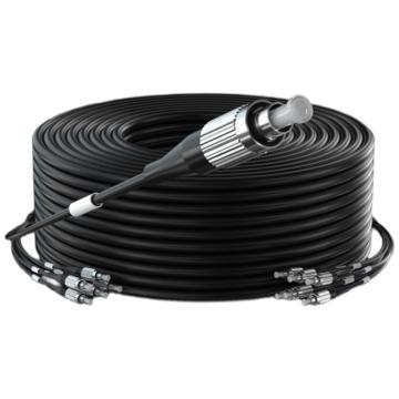 柏森德 室外单模铠装6芯FC成品光缆400米 BSD-6X12T-FC400