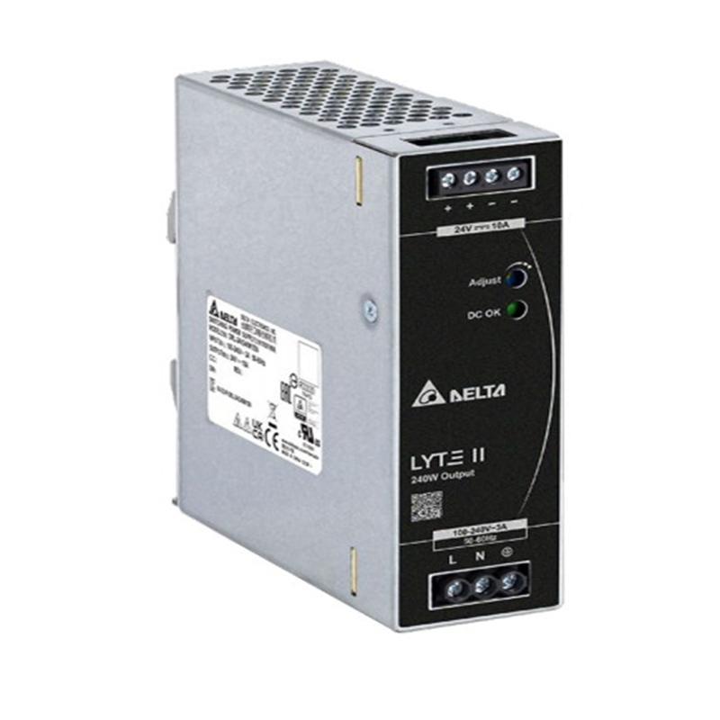 台达 工业电源开关电源 导轨型电源 24V240W LYTE II 系列导轨型电源 24V240W LYTE II 系列 DRL-24V240W1EN