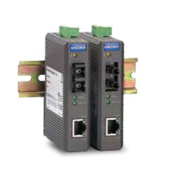 MOXA/摩莎 入门级10/100BaseT(X)转100BaseFX光电转换器(通信传输设备零件) IMC-21-S-SC