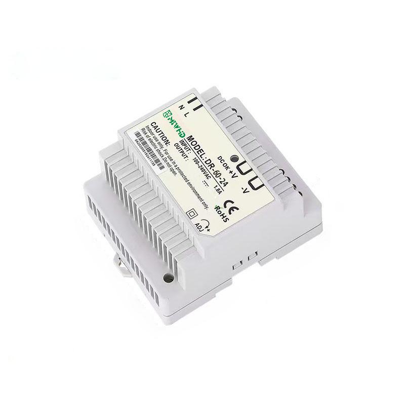 梅兰日兰 DR-60系列导轨型单组输出开关电源60W 24V 0-2.5A DR-60-24V