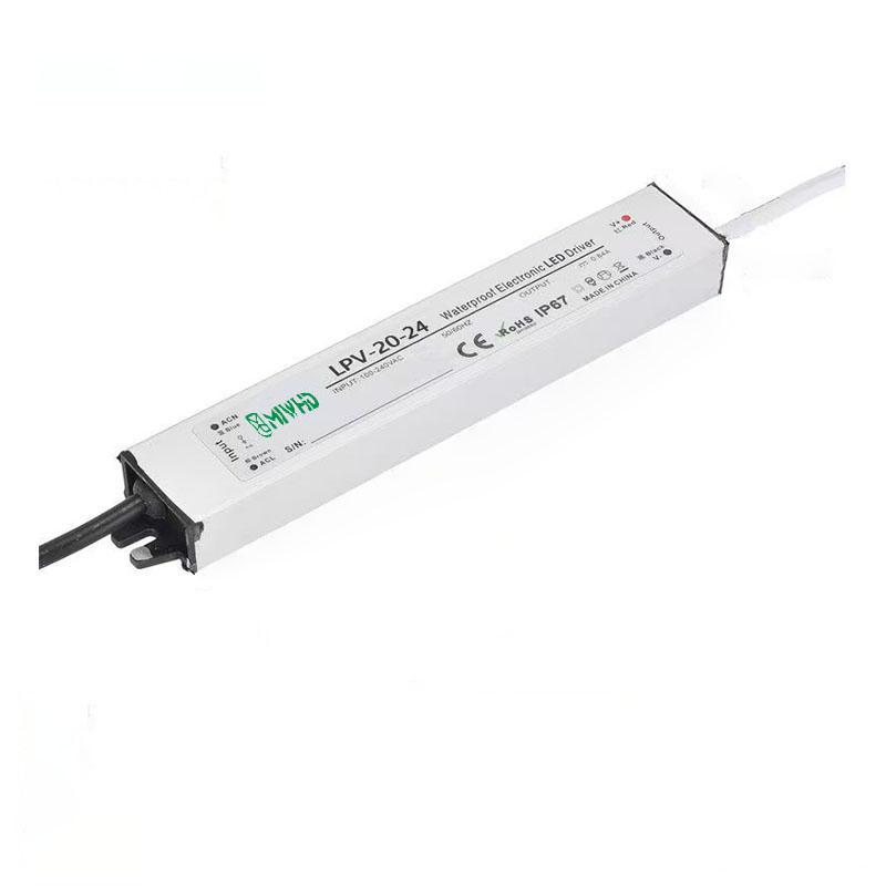 梅兰日兰 LPV-20系列LED防水恒压型开关电源20W 24V 0-0.8A LPV-20-24V