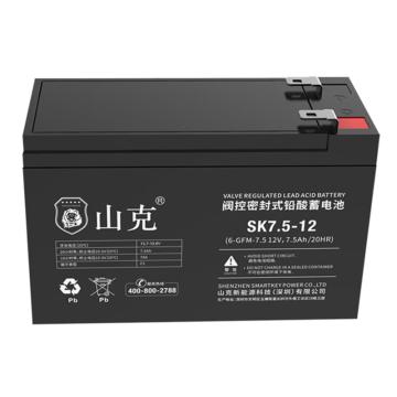 SK 山克电源12V7.5AH电池电池12V*6节 12V7.5AH电池电池12V*6节