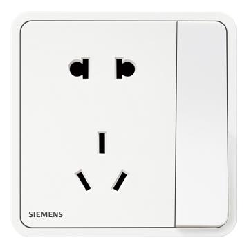 SIEMENS/西门子 二三级插座带开关辰曦白 睿绎 Zita系列 5UB11243NC01