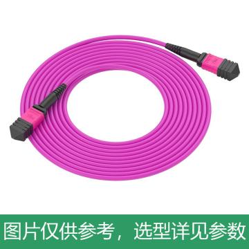海乐 多模万兆MPO-MPO光纤跳线8芯OM4 40G/100G模块用跳纤 20米 MPO-MTA8-20M
