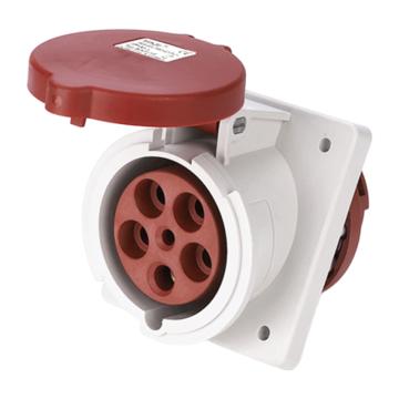 倍港 第三代暗装工业倾斜插座IP44-63A5芯 SIN1155