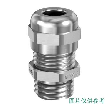 倍仕得 M型高品质金属（镀镍黄铜）防水电缆固定头M63x1，5（公制） IP68 M6335BR