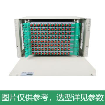 海乐 96口ODF光纤配线架ST单模满配19英寸抽拉机架式灰白色喷塑细砂面 P3-96S-ST