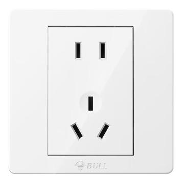 公牛 G07系列五孔插座 二三极连体插座10A 86型 暗装 G07Z223S