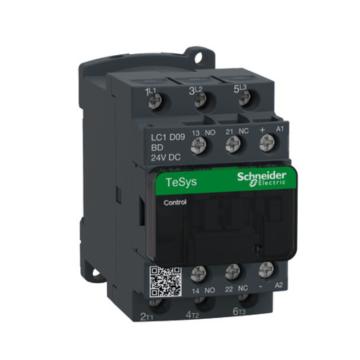 施耐德 TeSys D系列三极直流控制接触器9A，24VDC LC1D09BD