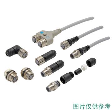 欧姆龙 M12传感器公接头 XS2G-D421