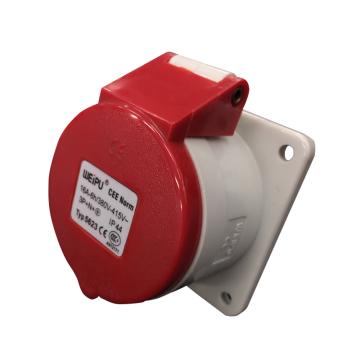 WEIPU/威浦 TYP系列暗装直式工业插座5P 16A 400V IP44 红色 5623