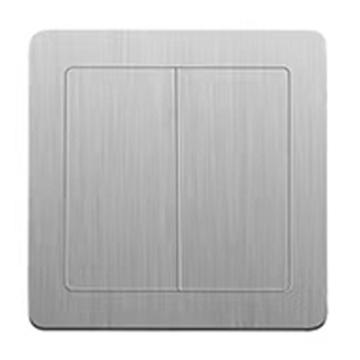 梅兰日兰 不锈钢双开门地插250V 10A K120 五孔