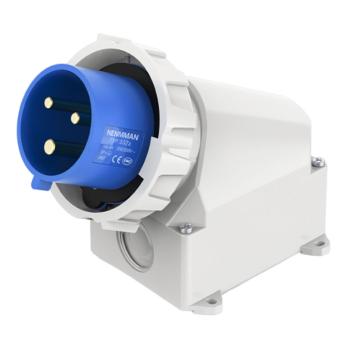 上曼 装置插头领航系列 IP67 蓝色 电流：16A 芯数：3 电压：230V 332a