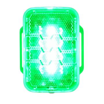 WISDOM 警示灯LED闪光灯爆闪常亮 夜间作业安全警示 可见距离200米 Pharos 7，绿色