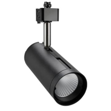 雷士 LED轨道射灯黄光，三线 TLED320B 18W-3000K/24°，黑色