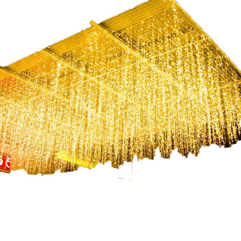 好工邦 led彩灯串装饰灯 【10米长下垂0.3米】-暖白--配常亮控制器