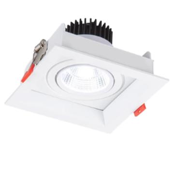 旭升 射灯开孔12×12，15W，3000K，黄光 方形工程加亮-黑