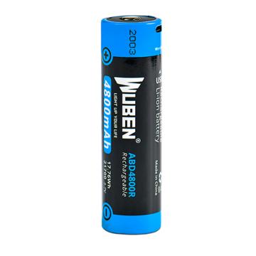 务本 21700锂电池含Micro-USB充电接口，ABD4800R，4800mAh 21700可充锂电池，ABD4800R