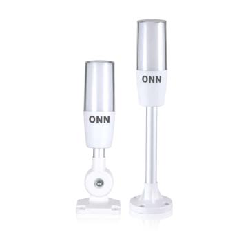欧恩 LED三色设备警示灯DC24V，白色灯体 ONNM4T-1ABFT-RYG-50