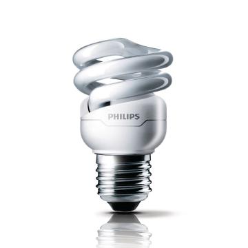 PHILIPS/飞利浦 T2 螺旋形节能灯 8W WW黄光E27