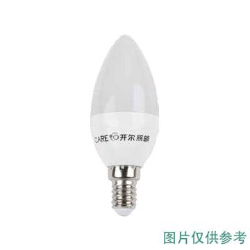 开尔照明 LED烛泡灯37×103mm，350lm，乳白 5W，中性光，E14