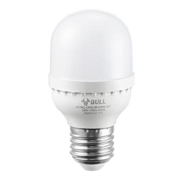 公牛 LED柱形灯泡5W，柱形，E27，6500K，白光，Φ50×95mm MQ-C005C-BS