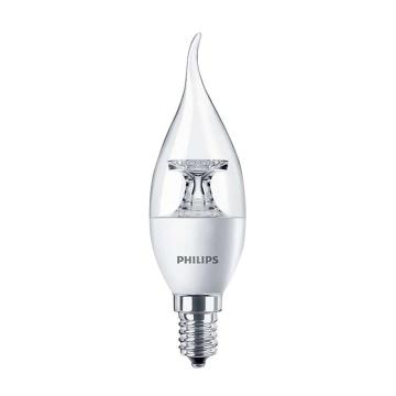 PHILIPS/飞利浦 LED蜡烛泡 3.5W，拉尾 2700K，E14