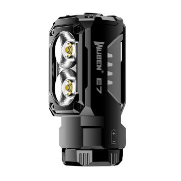 务本 迷你强光感应头1800流明 18W，含18350电池，头灯带，感应器 E7-P1-AP40