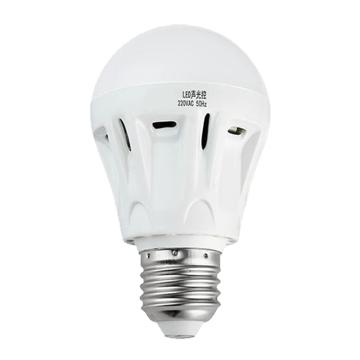 龙代 LED声光控灯泡60×105mm，白光，E27螺口安装 QPSG-01-5W