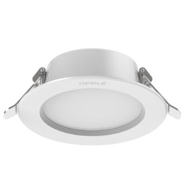 欧普照明 LED筒灯，铂钻4代9W-5700K-4寸-金属白 白光开孔85-105mm，全铝 9W-5700K-4寸-金属白