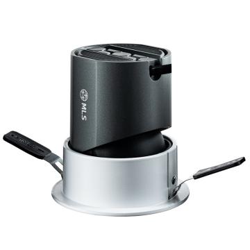木林森 洗墙灯，美智系列WXQ107-12-40K-W+YBL 12W，2.5寸，开孔75mm，中性光，白边框+哑黑内衬 WXQ107-12-40K-W+YBL