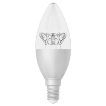 佛山照明 LED灯泡，晶钻系列6.5W，827K，E14 银色，C37尖泡 6.5W，827K，E14