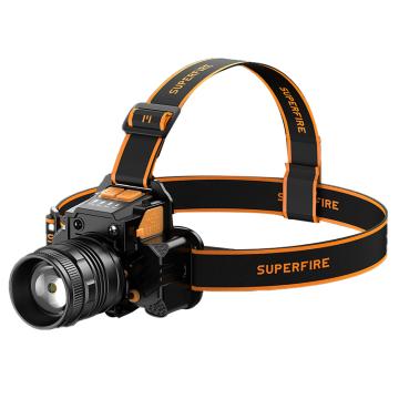 Supfire/神火 强光高亮LED头灯10W，350lm，2400mAh，旋转调焦 HL58