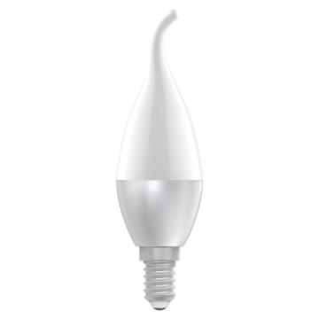 佛山照明 LED拉尾泡，晶亮系列银色，5.5W，黄光，E14 银色，5.5W，黄光，E14