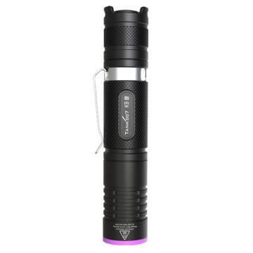 探客 专业级通用型UV紫外线手电包含1节18650锂电池+充电线 K9A5