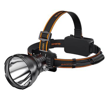 Supfire/神火 防水头戴式头灯76*43*102mm，IP44，36W，射程400m，续航8.5H，21700/2*4000AH无板锂电池 HL60